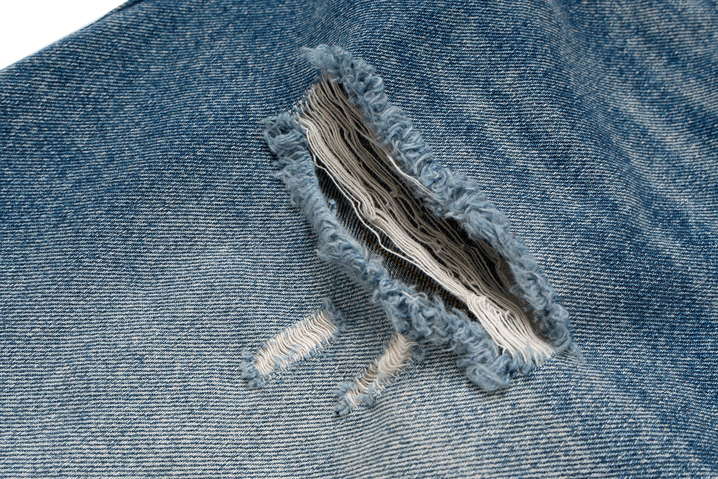 IAC | Distressed denim loose shorts