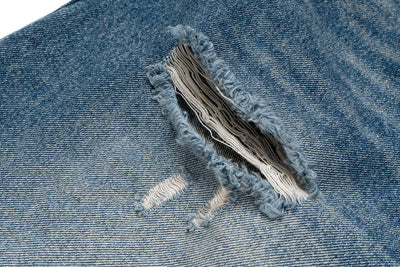 IAC | Distressed denim loose shorts