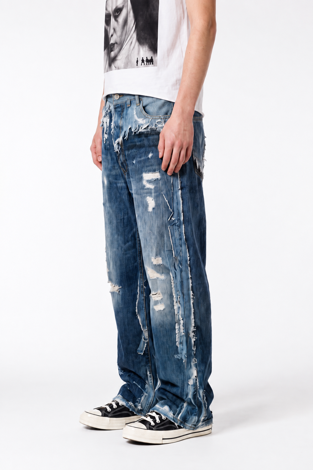 IAC | TORN PAGES JEANS