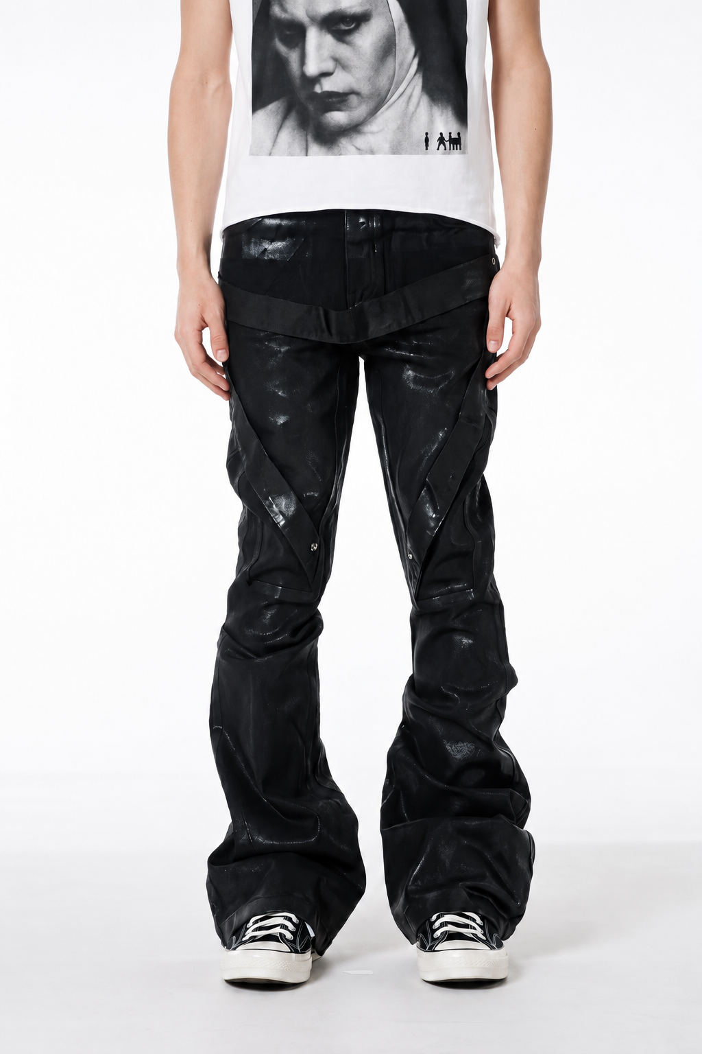 IAC | WAXED BELTED JEANS