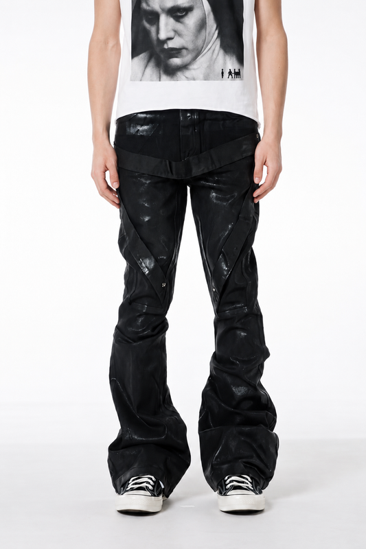 IAC | WAXED BELTED JEANS