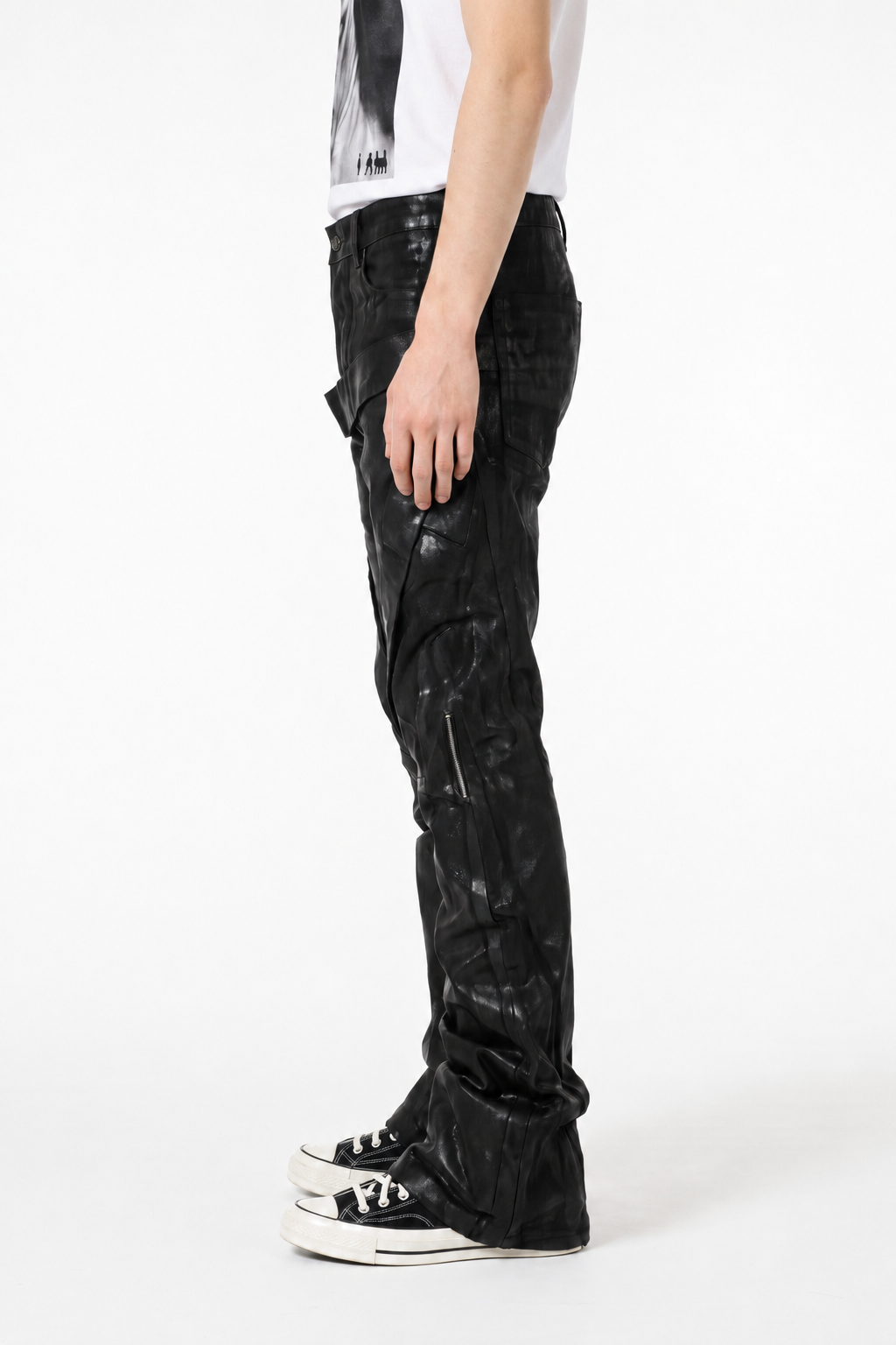 IAC | WAXED BELTED JEANS
