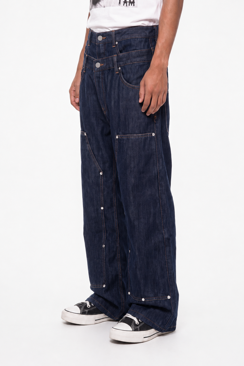 IAC | DOUBLE DENIM CARPENTER PANTS