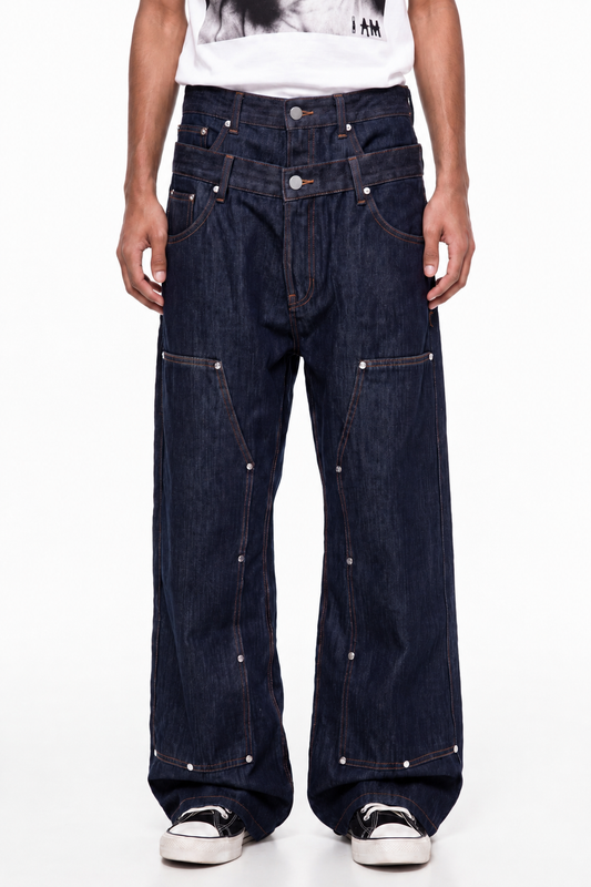 IAC | DOUBLE DENIM CARPENTER PANTS