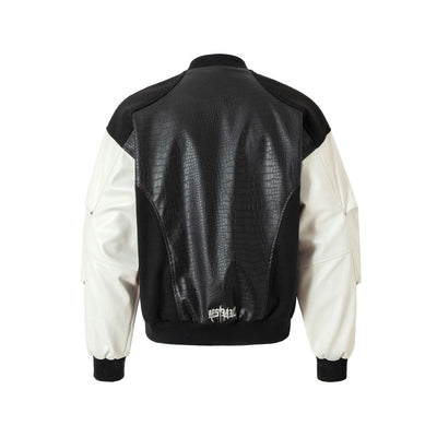 IAC | CUORE NERO leather bomber jacket