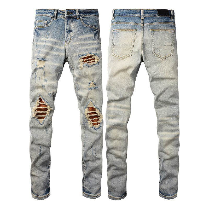 IAC | Pumpkin light blue skinny jeans