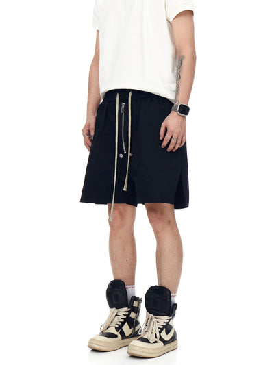 IAC | Black big zipper boxer shorts