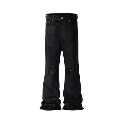 IAC | Pantaloni M3tamorphosis in pelle dark effetto invecchiato