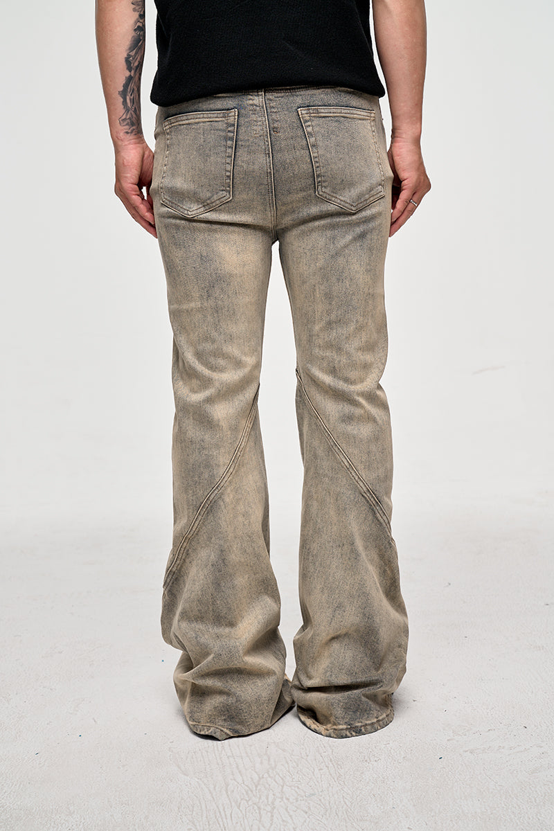 IAC | Blue and gray light flared denim jeans