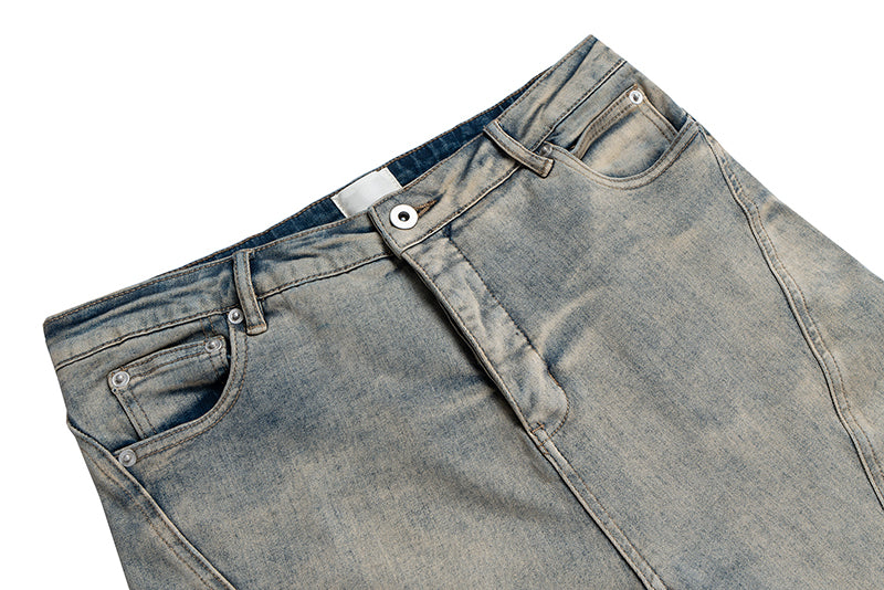 IAC | Blue and gray light flared denim jeans