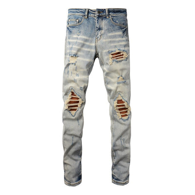 IAC | Pumpkin light blue skinny jeans