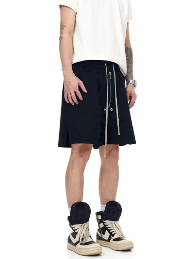 IAC | Black big zipper boxer shorts