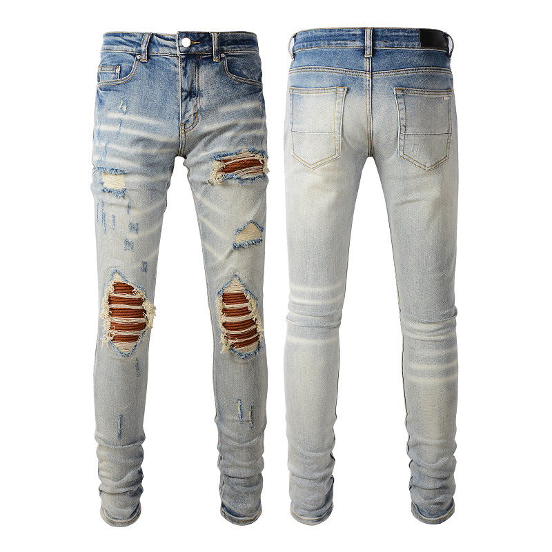 IAC | Pumpkin light blue skinny jeans