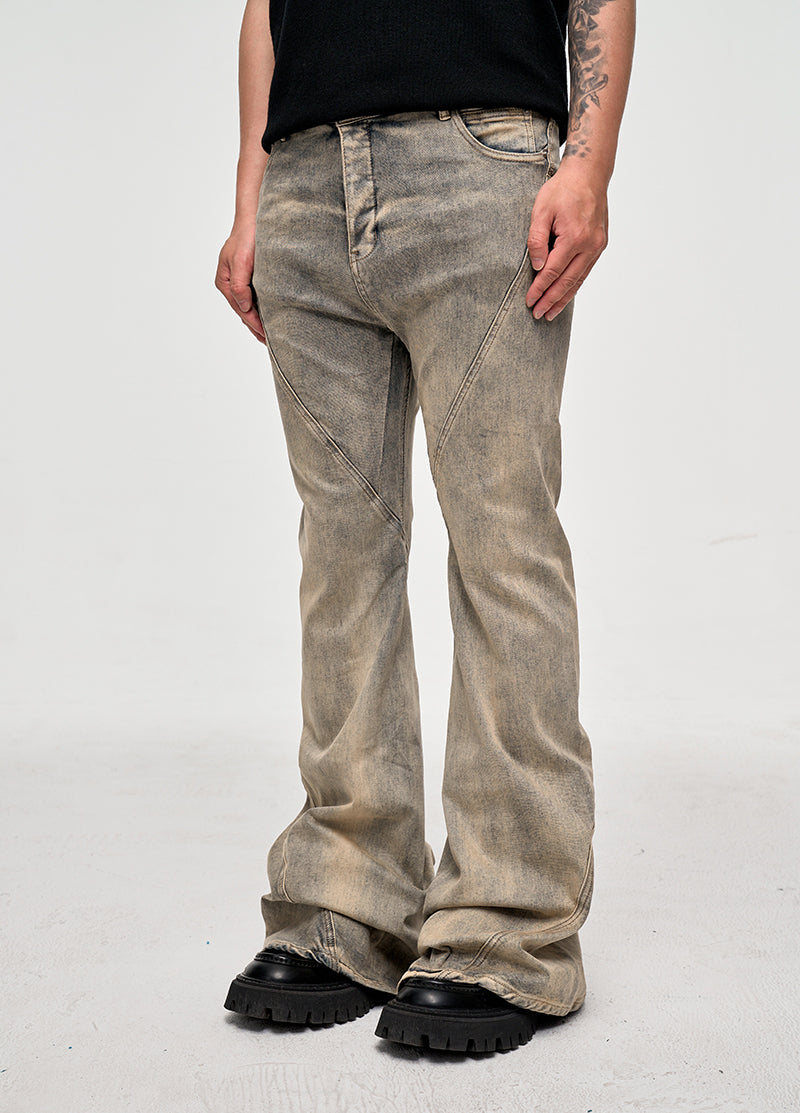 IAC | Blue and gray light flared denim jeans