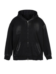 IAC | Heavy washed dirty black hoodie