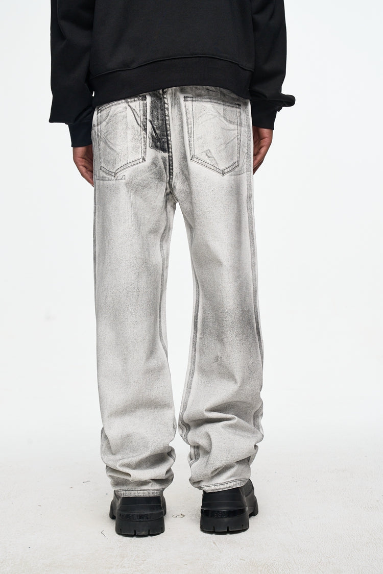 IAC | Dirty white regular denim