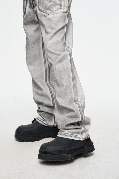 IAC | Dirty white regular denim