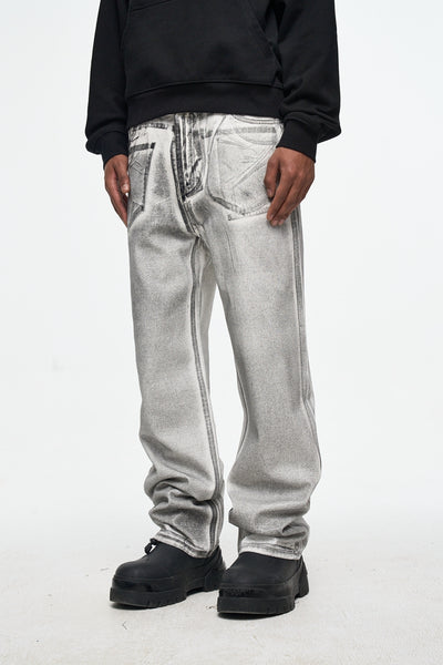 IAC | Dirty white regular denim