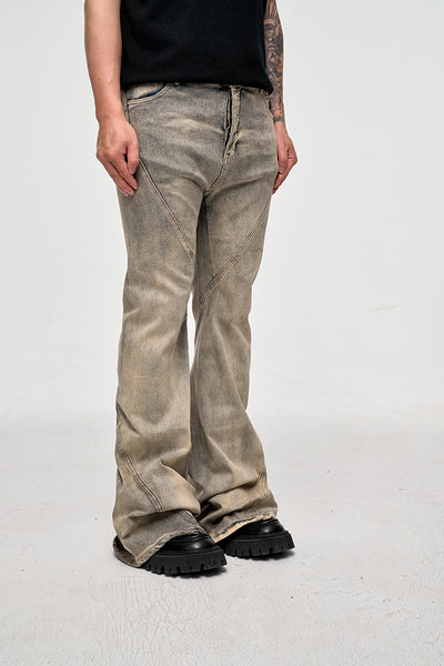 IAC | Blue and gray light flared denim jeans