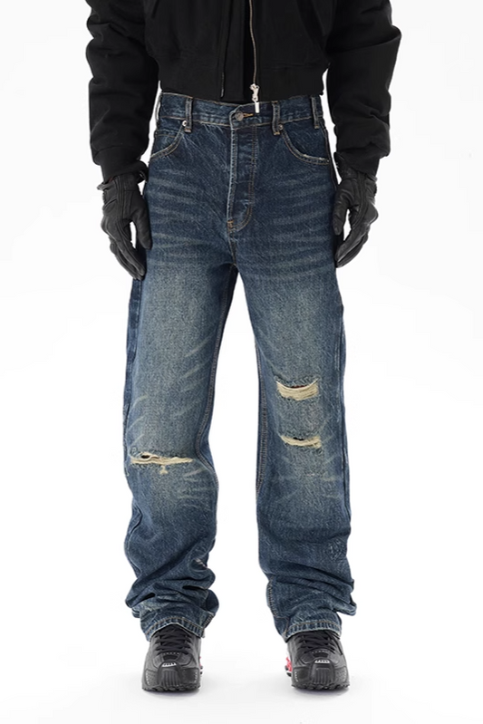 IAC | Blue ripped denim