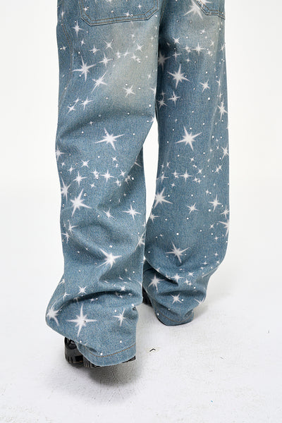 IAC | Shoot for the Stars light blue denim