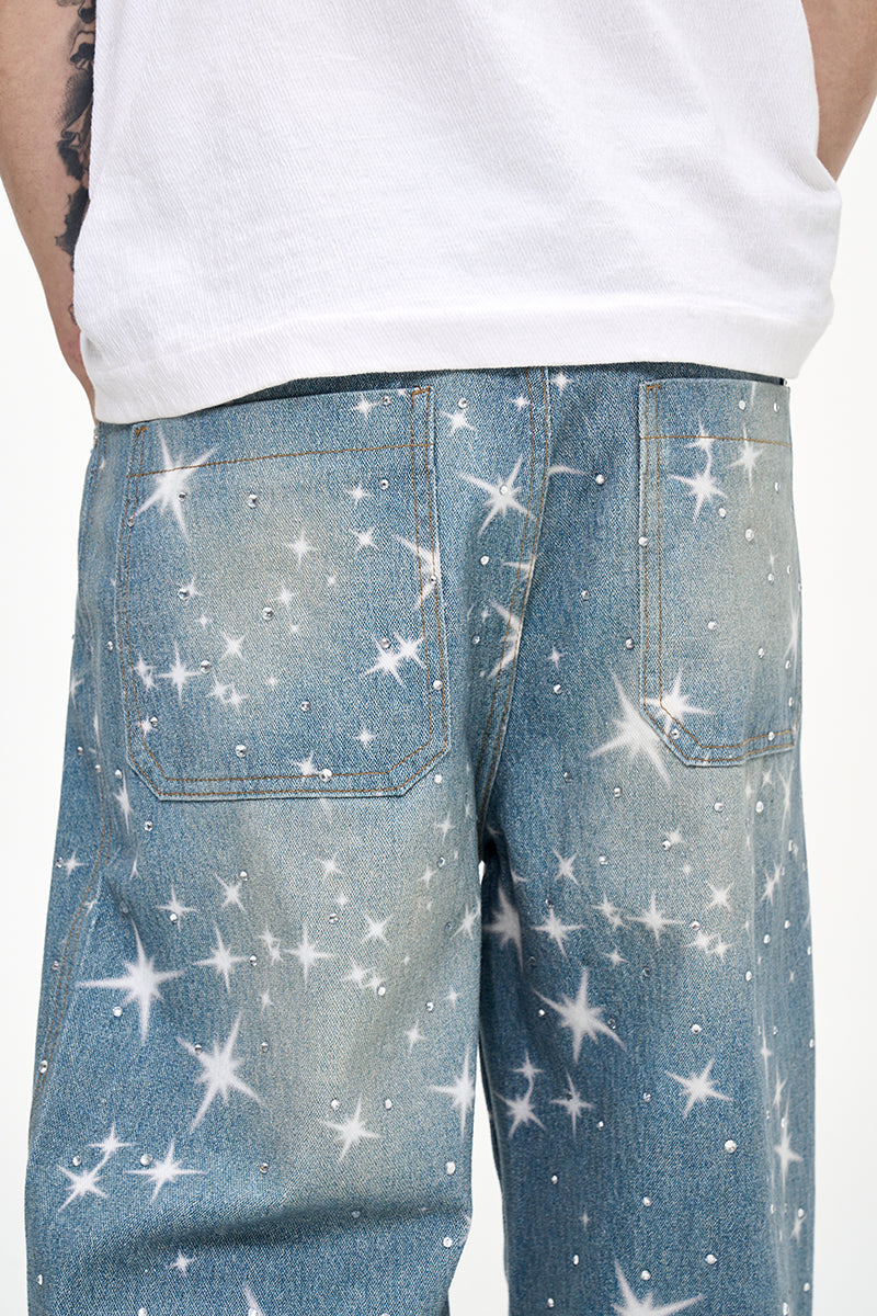 IAC | Shoot for the Stars light blue denim