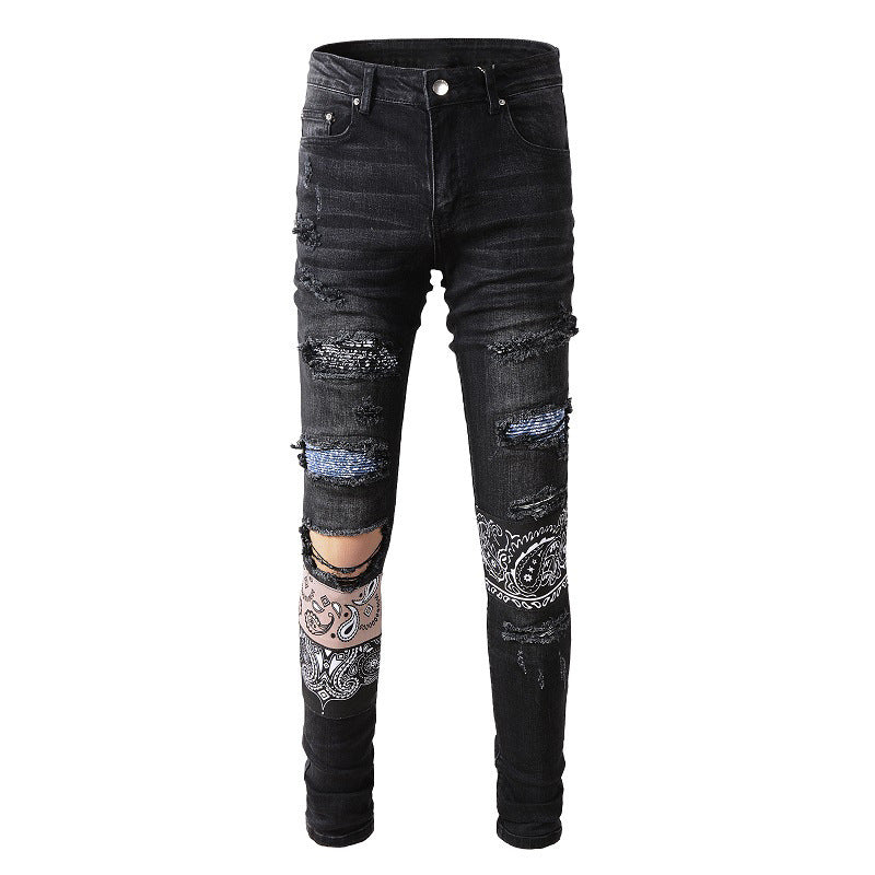 IAC | Dark bandana black skinny jeans