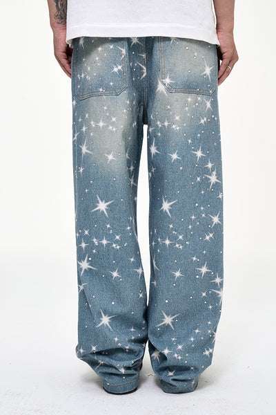 IAC | Shoot for the Stars light blue denim