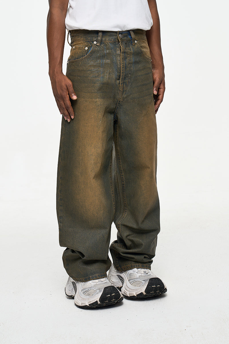 IAC | Dirty lucid denim pants