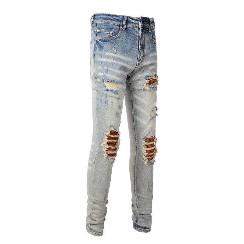 IAC | Pumpkin light blue skinny jeans