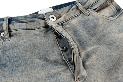 IAC | Blue and gray light flared denim jeans