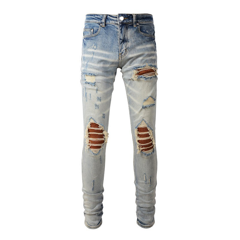 IAC | Pumpkin light blue skinny jeans