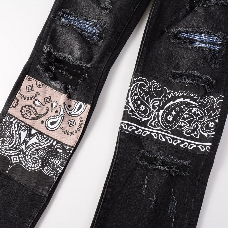 IAC | Dark bandana black skinny jeans