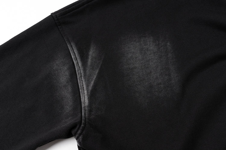 IAC | Heavy washed dirty black hoodie