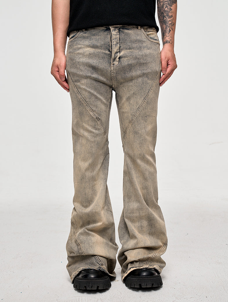 IAC | Blue and gray light flared denim jeans