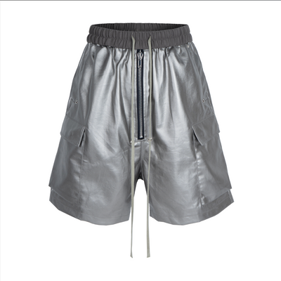IAC | Black 0pium leather shorts