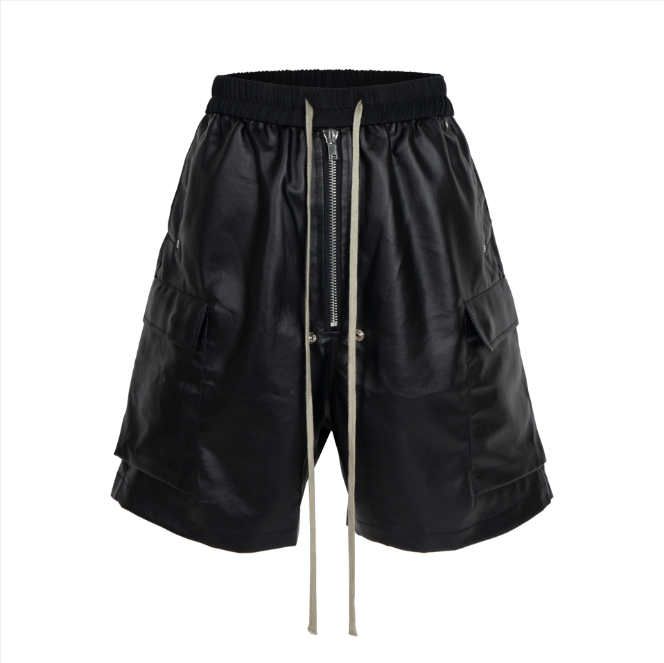 IAC | Black 0pium leather shorts