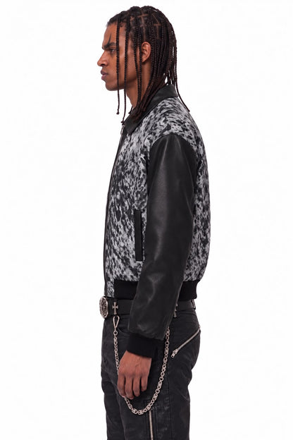 IAC | LEATHER ANIMALIER JACKET
