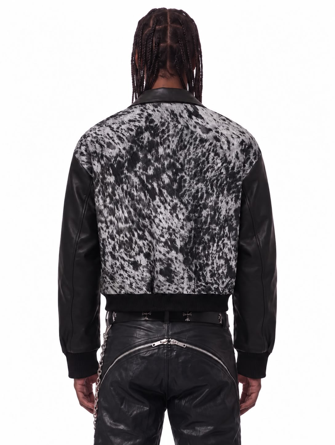 IAC | LEATHER ANIMALIER JACKET