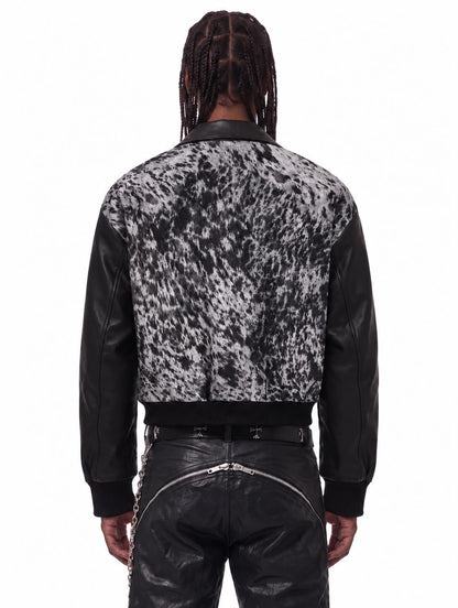 IAC | LEATHER ANIMALIER JACKET