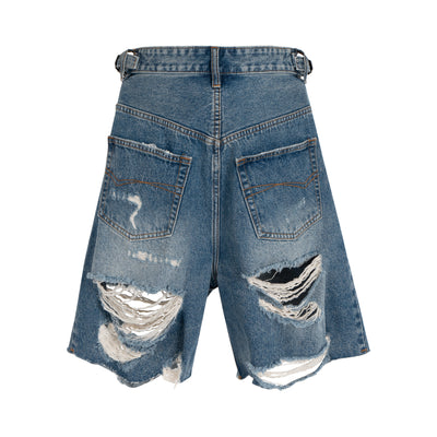 IAC | Distressed denim loose shorts