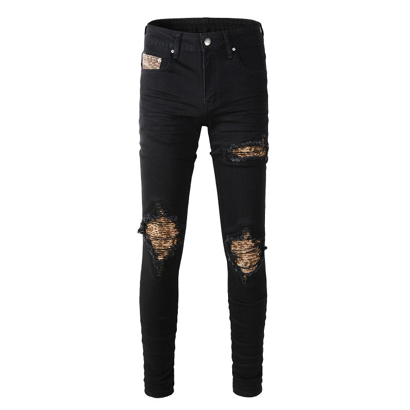 IAC | Animalier skinny jeans