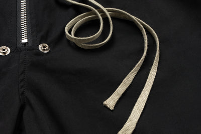 IAC | Black big zipper boxer shorts