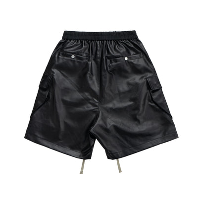 IAC | Black 0pium leather shorts