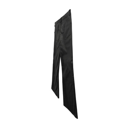IAC | KNEE ZIPPER LOOSE PANTS (LEATHER EFFECT)