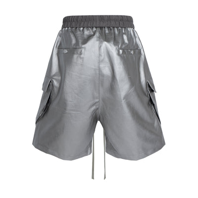 IAC | Black 0pium leather shorts