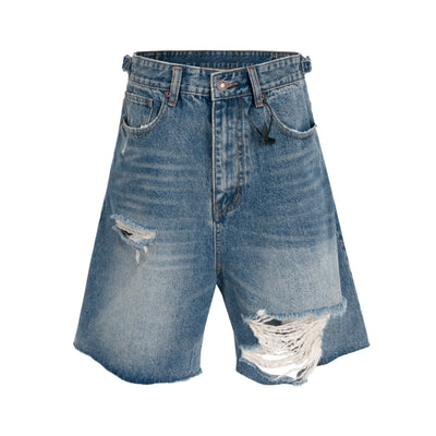 IAC | Distressed denim loose shorts