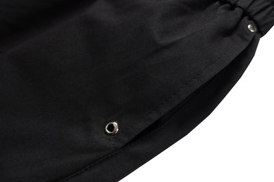 IAC | Black big zipper boxer shorts