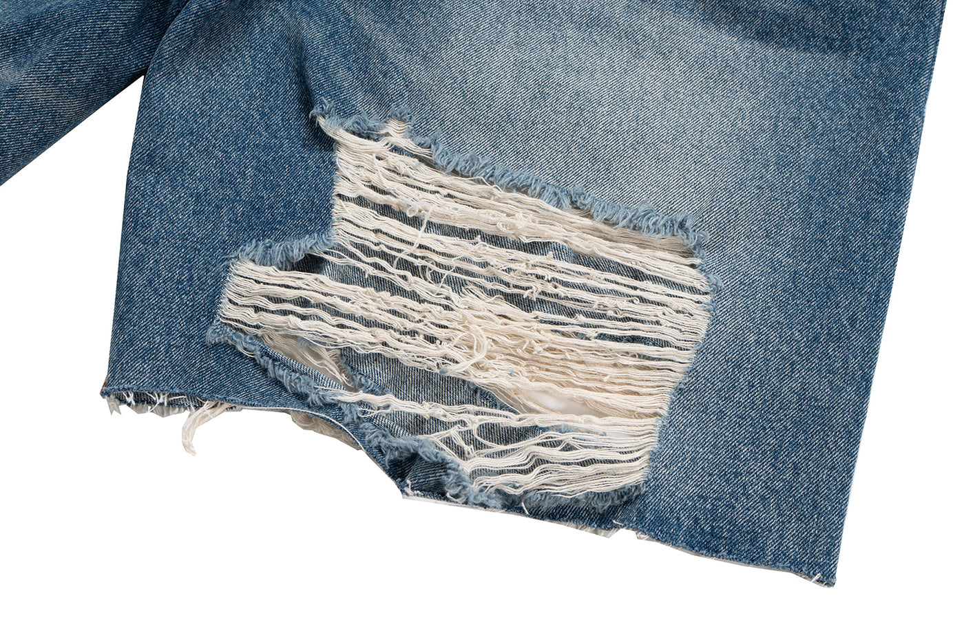 IAC | Distressed denim loose shorts