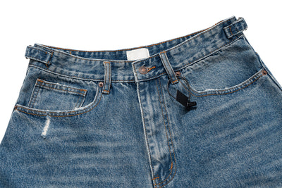IAC | Distressed denim loose shorts